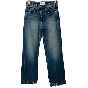McGuire Damn Fine High Rise Crop Bootcut Jeans 26 Distressed boho designer